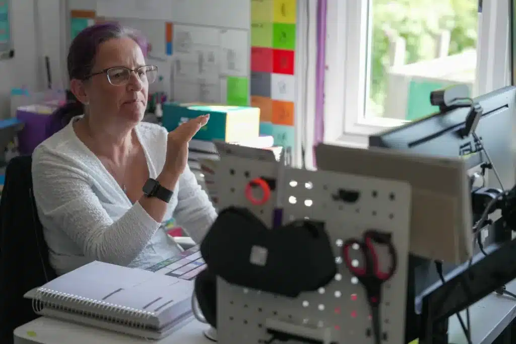 Abigail Hawkins SEND Expert on a Teams Call with a school about training and SEND reviews Abigail Hawkins SEND Expert on a Teams Call with a school about training and SEND reviews